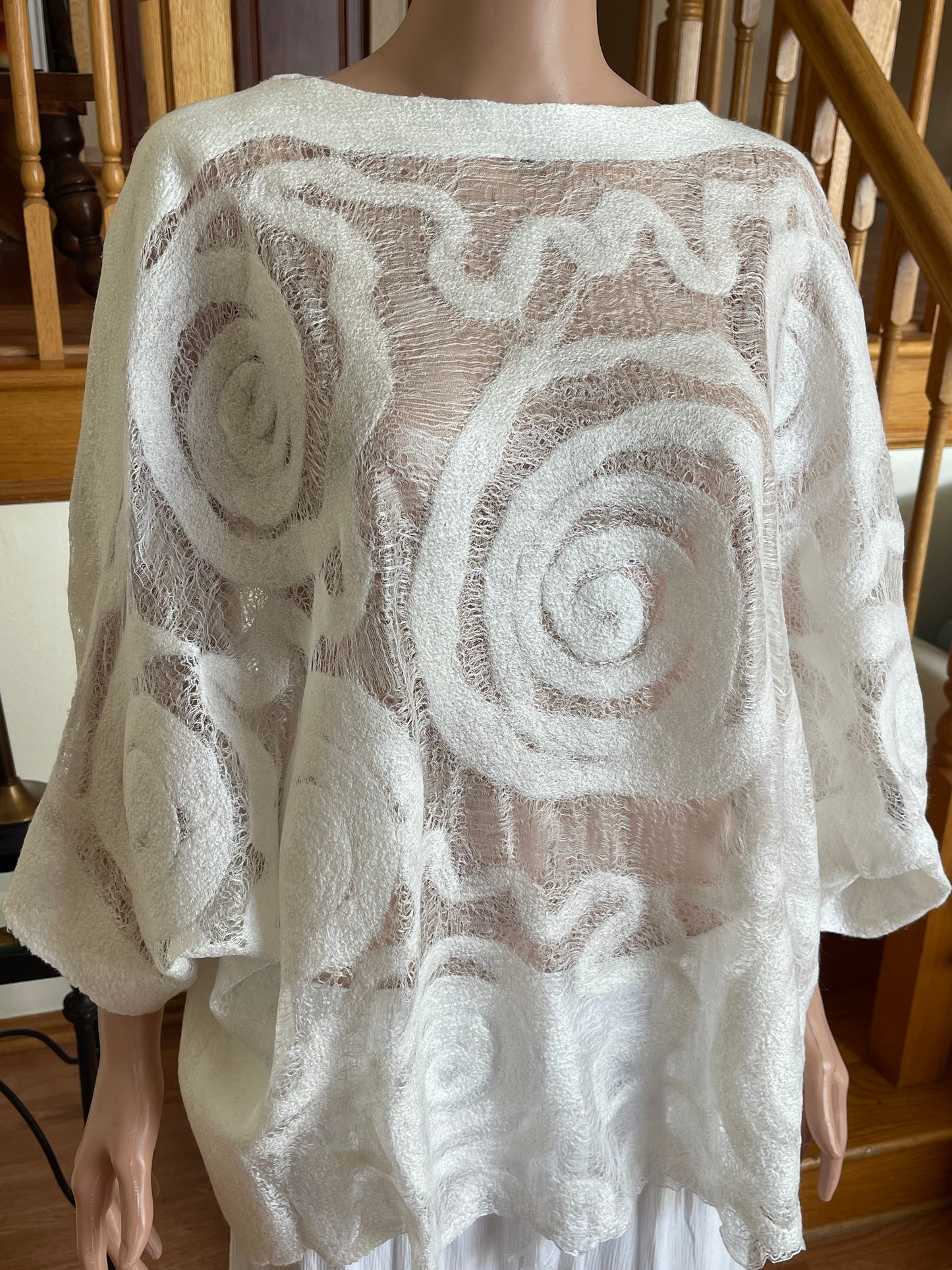 100% Natural Silk Wool Eco-Fashion Top Handmade Nuno Felt Vest Eco Friendly Blouse lightweight Gauze Silk Shirt Women Clothing Garment S-XL