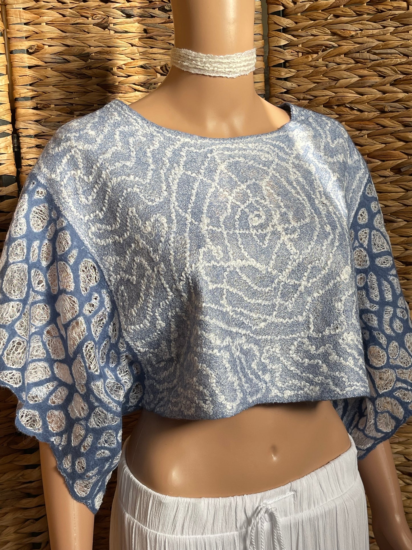 100% Natural Silk Wool Eco-Fashion Top Handmade Nuno Felt Vest Eco Friendly Blouse lightweight Gauze Silk Shirt Women Clothing Garment S-M