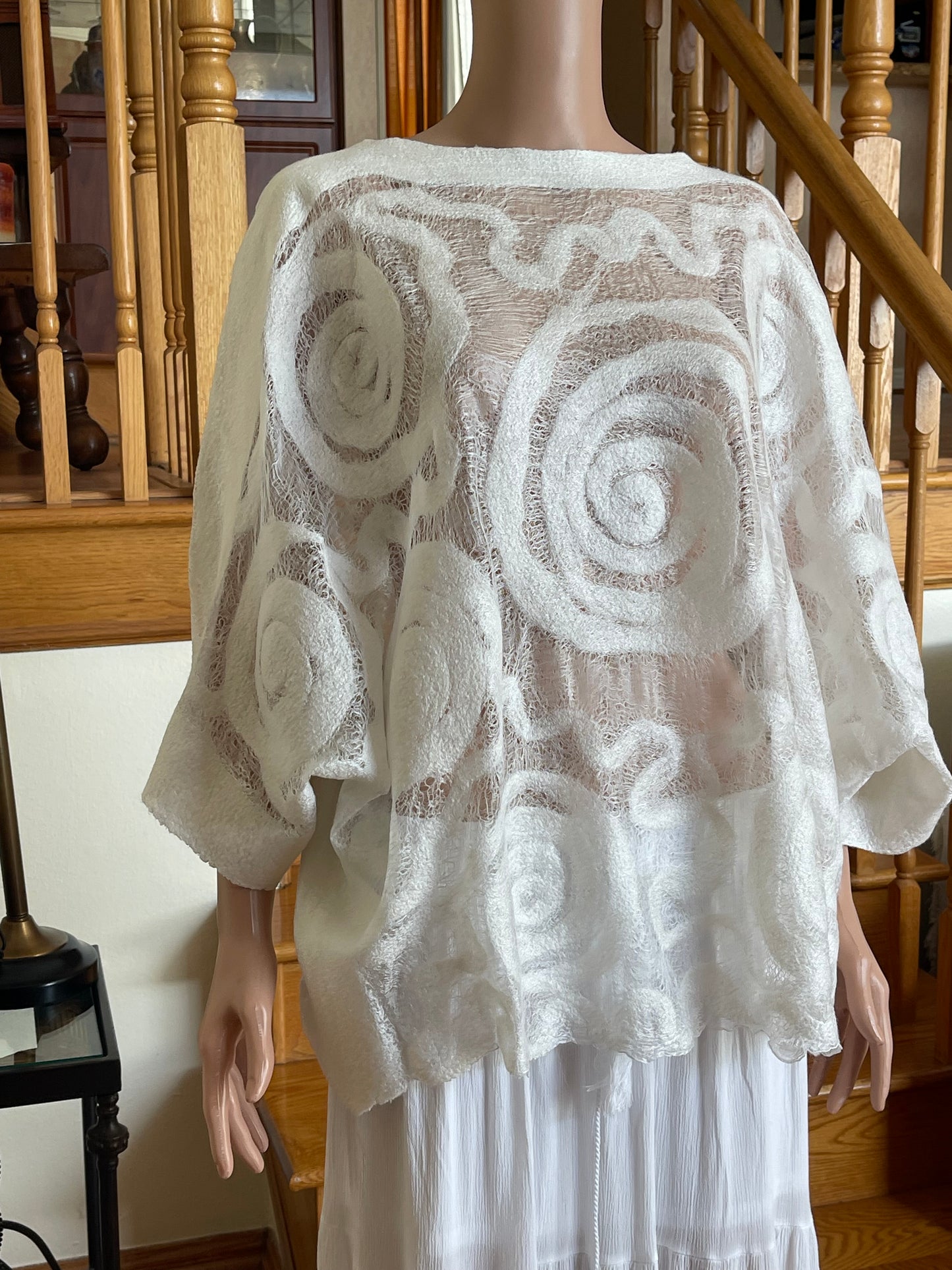 100% Natural Silk Wool Eco-Fashion Top Handmade Nuno Felt Vest Eco Friendly Blouse lightweight Gauze Silk Shirt Women Clothing Garment S-XL