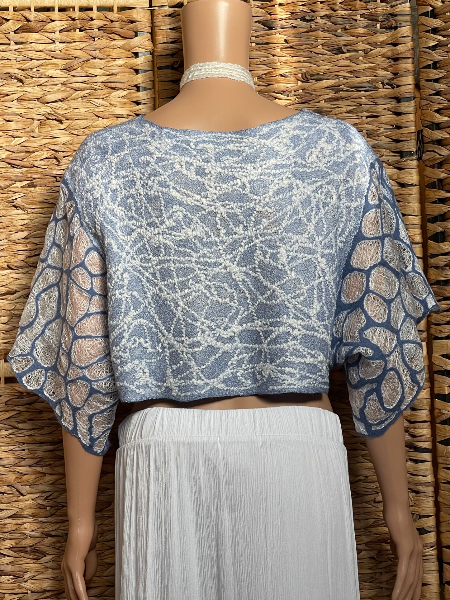100% Natural Silk Wool Eco-Fashion Top Handmade Nuno Felt Vest Eco Friendly Blouse lightweight Gauze Silk Shirt Women Clothing Garment S-M