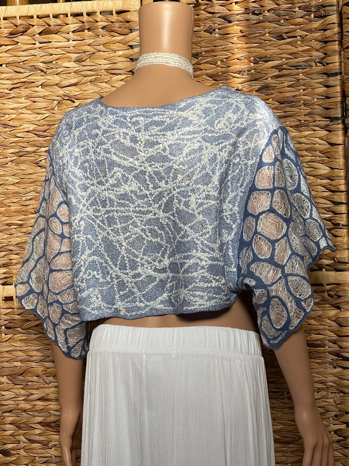 100% Natural Silk Wool Eco-Fashion Top Handmade Nuno Felt Vest Eco Friendly Blouse lightweight Gauze Silk Shirt Women Clothing Garment S-M
