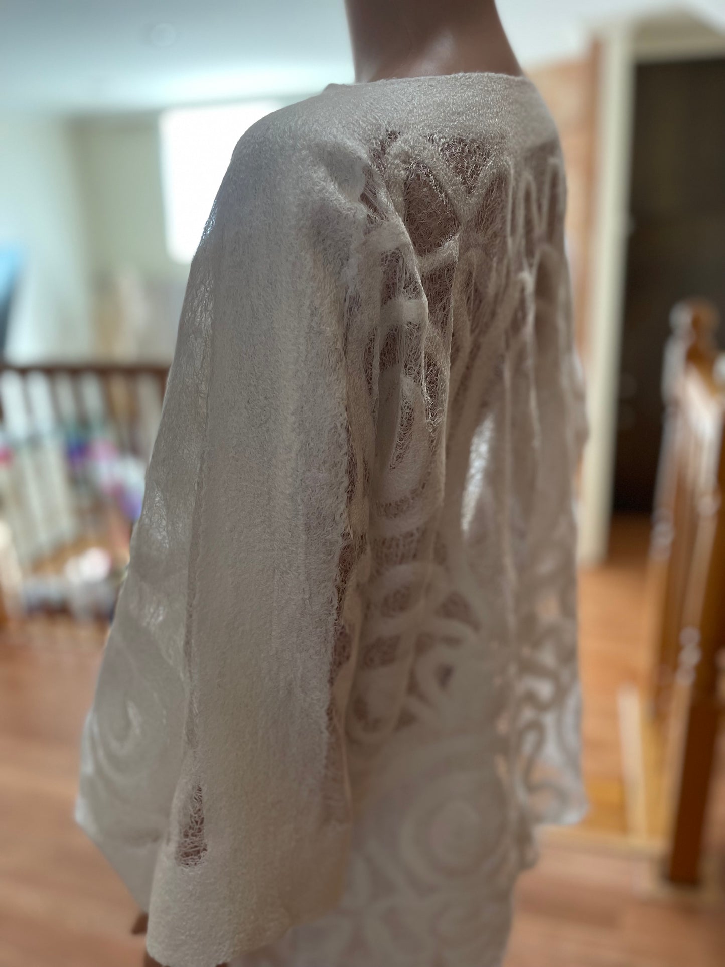 100% Natural Silk Wool Eco-Fashion Top Handmade Nuno Felt Vest Eco Friendly Blouse lightweight Gauze Silk Shirt Women Clothing Garment S-XL