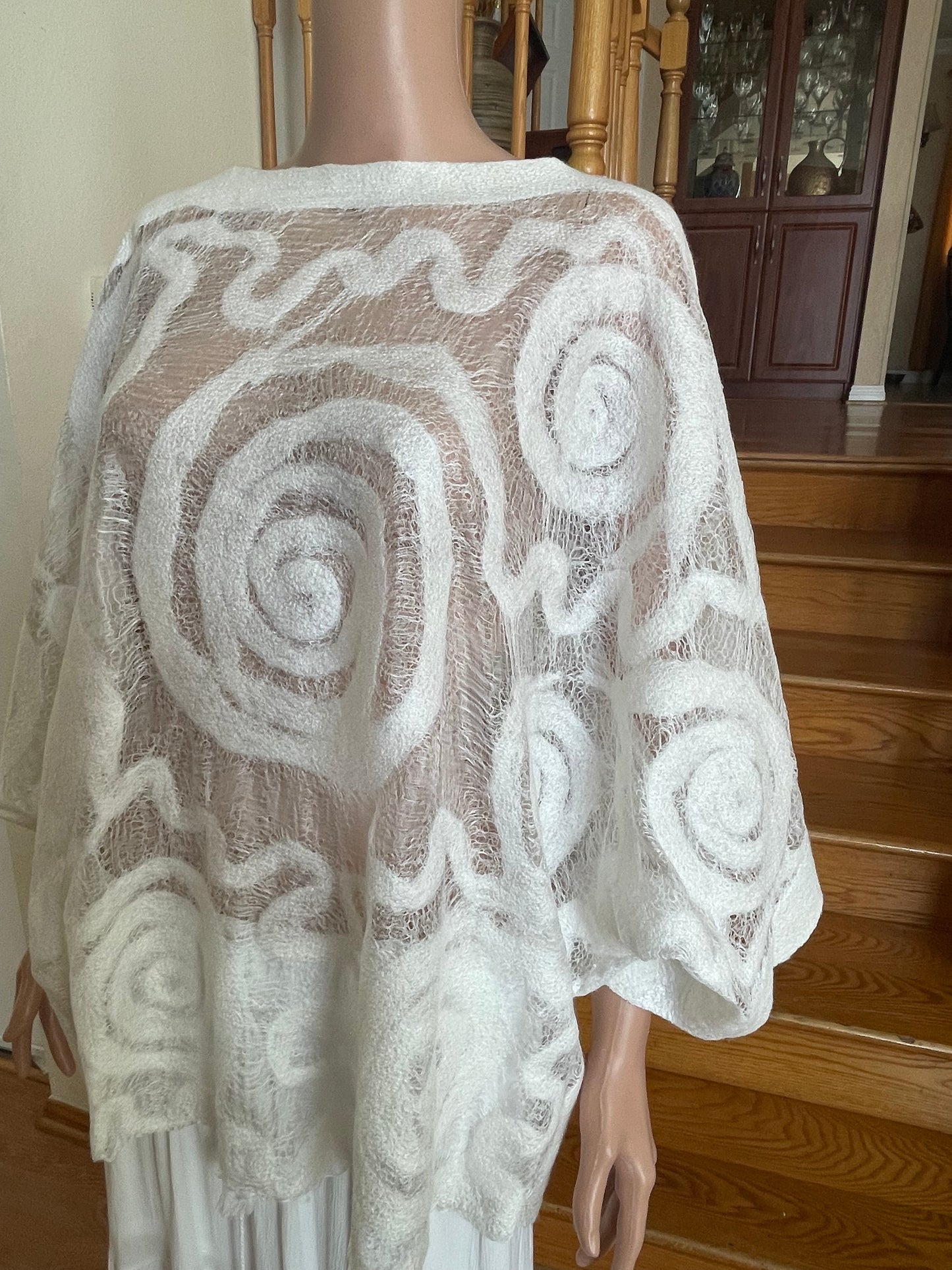 100% Natural Silk Wool Eco-Fashion Top Handmade Nuno Felt Vest Eco Friendly Blouse lightweight Gauze Silk Shirt Women Clothing Garment S-XL