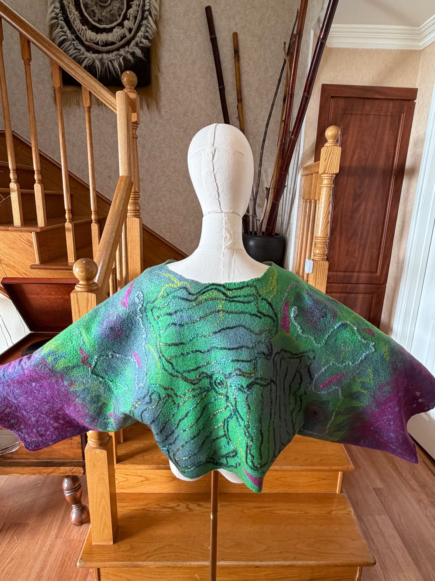 Silk/ wool top one size S-L