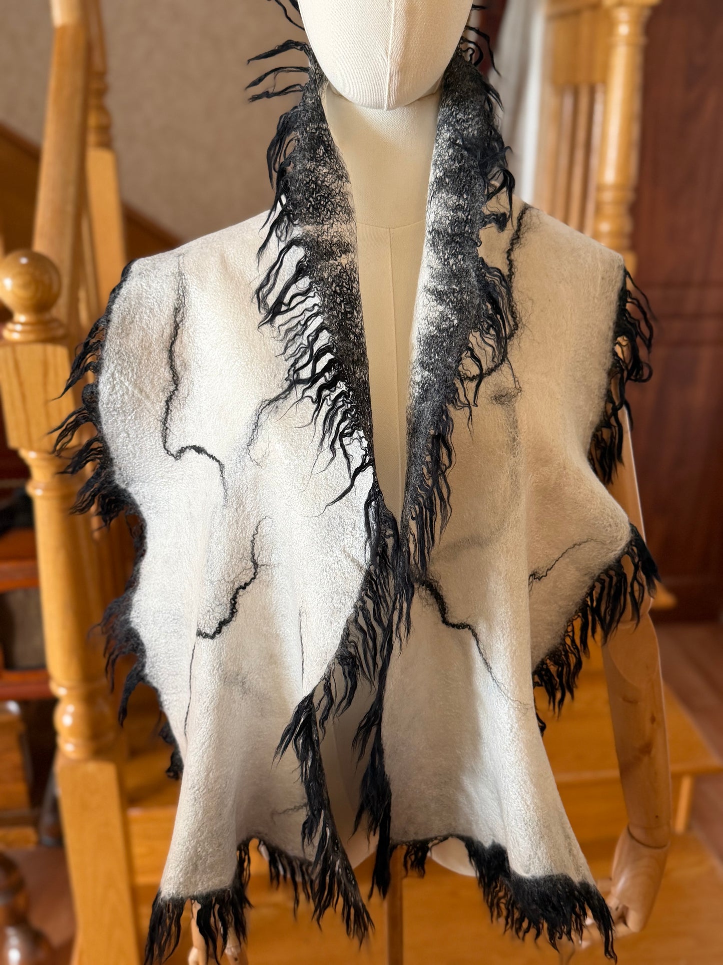Silk merino wool scarf wrap