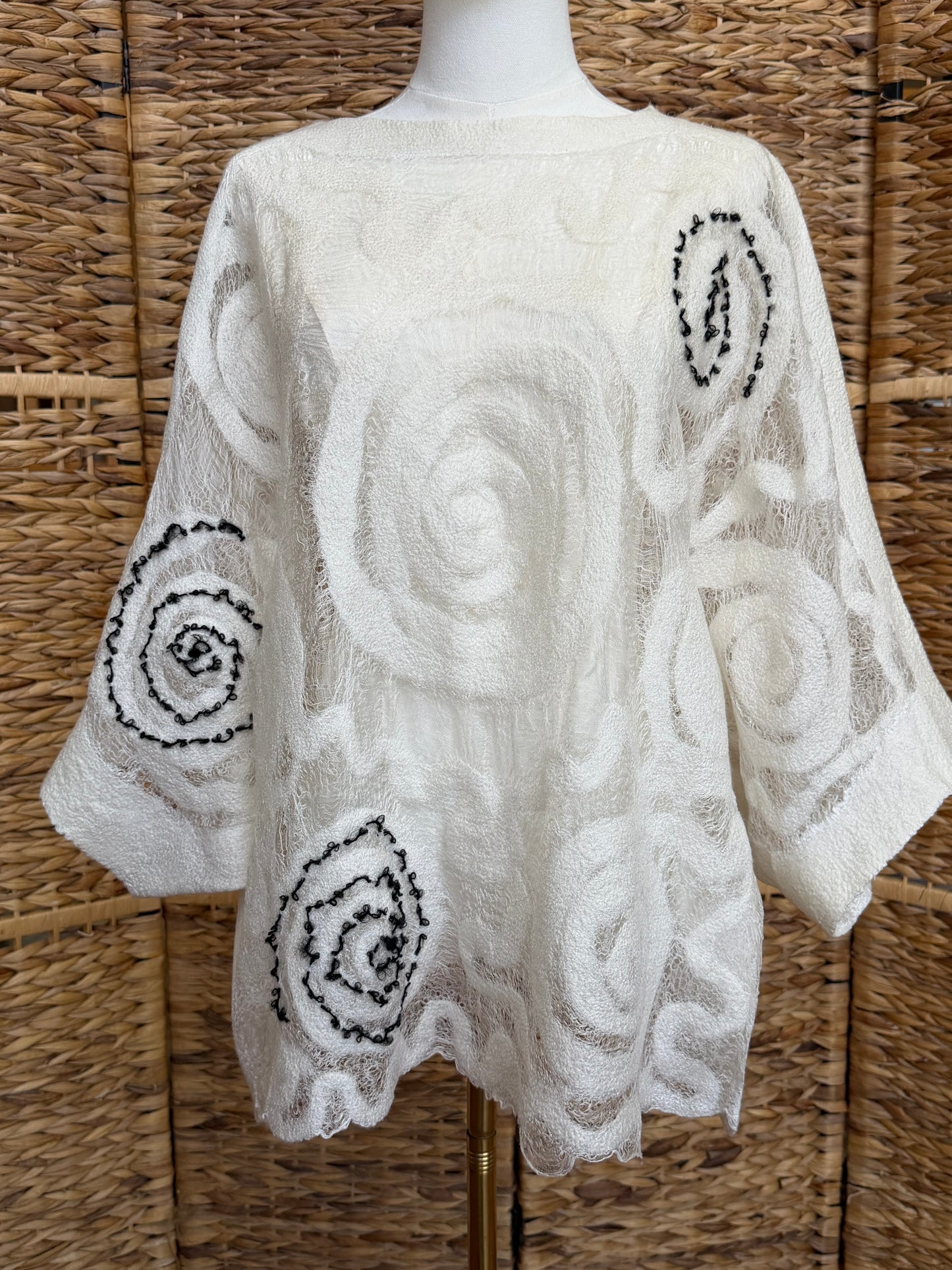 100% Natural Silk Wool Eco-Fashion Top Handmade Nuno Felt Vest Eco Friendly Blouse lightweight Gauze Silk Shirt Women Clothing Garment S-XL