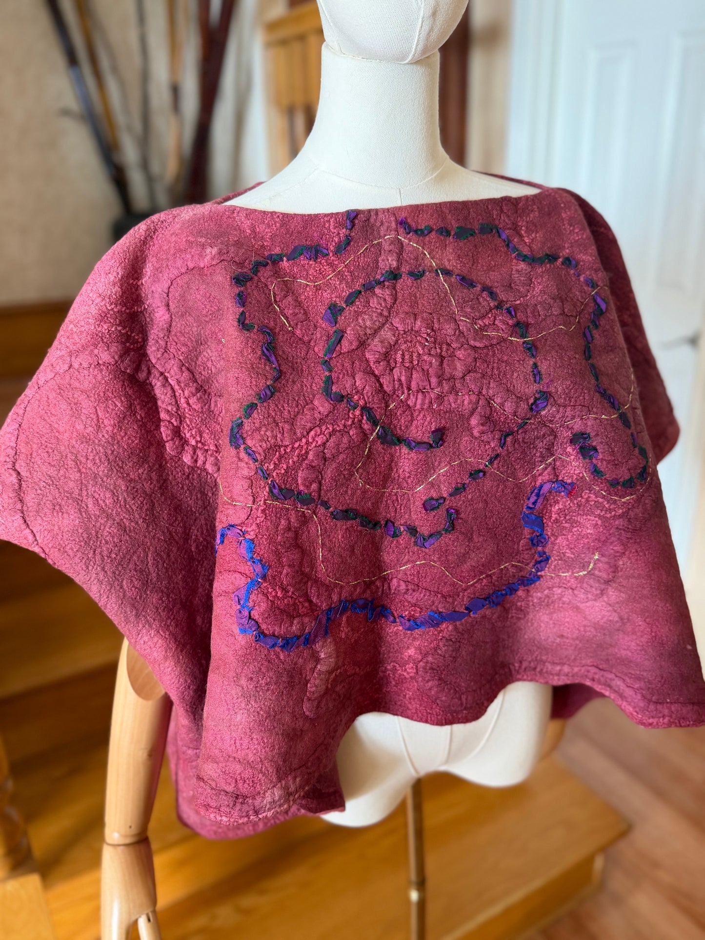 Merino wool and silk Top One Size S-XL