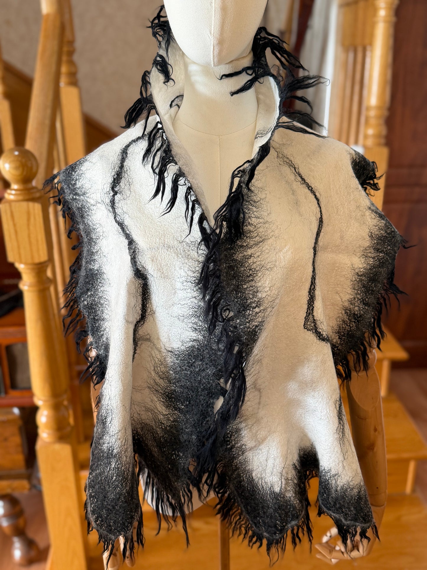 Silk merino wool scarf wrap
