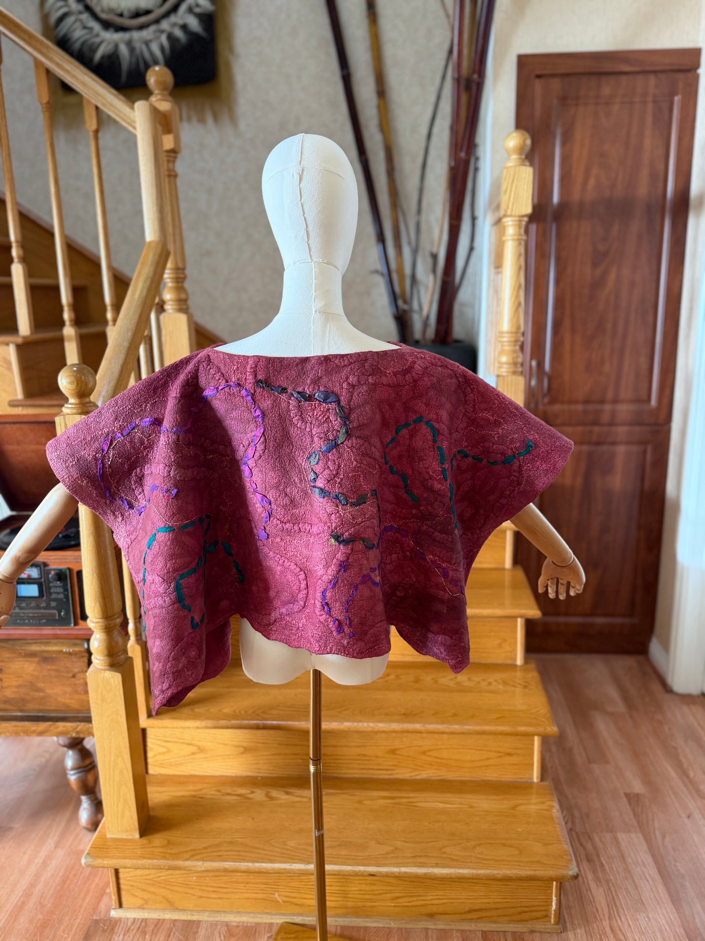 Merino wool and silk Top One Size S-XL