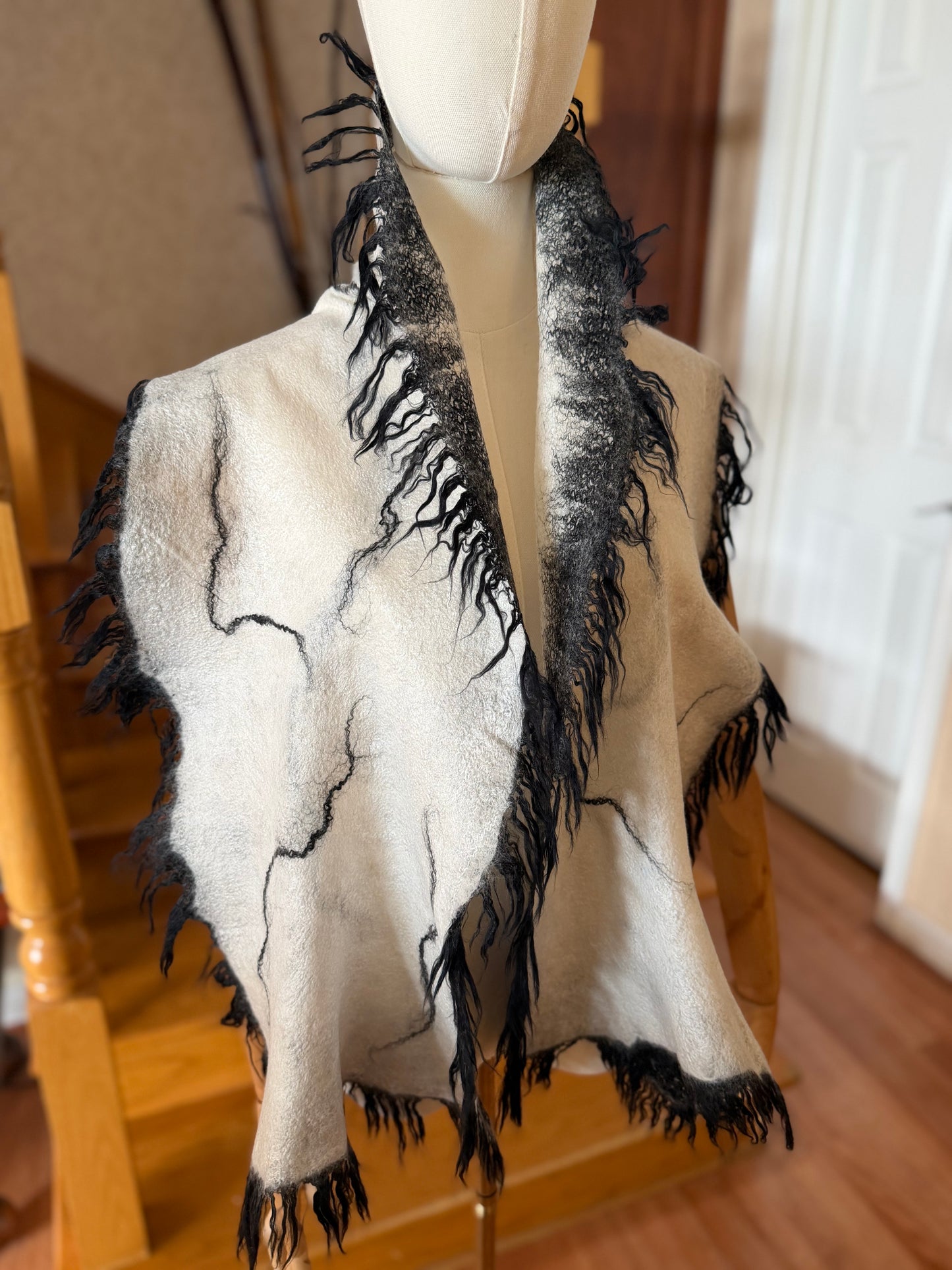 Silk merino wool scarf wrap