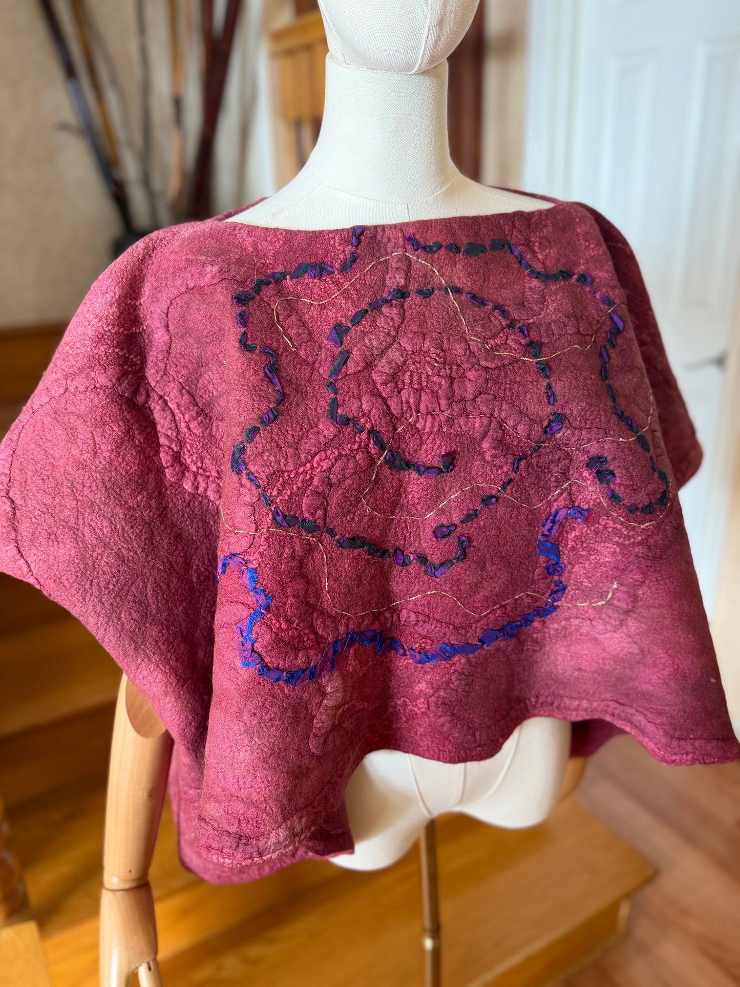 Merino wool and silk Top One Size S-XL