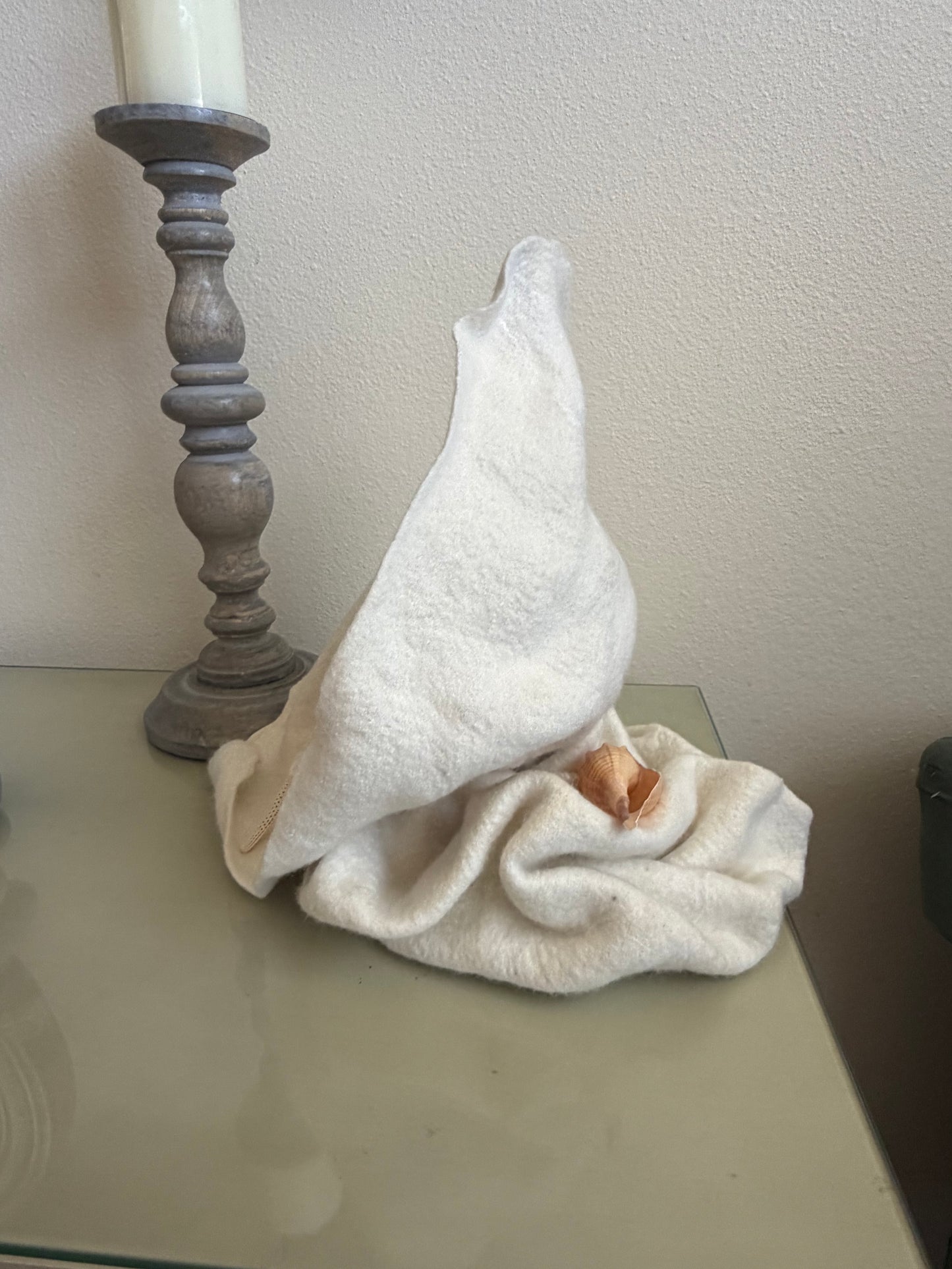 Merino wool art sculpture home decor
