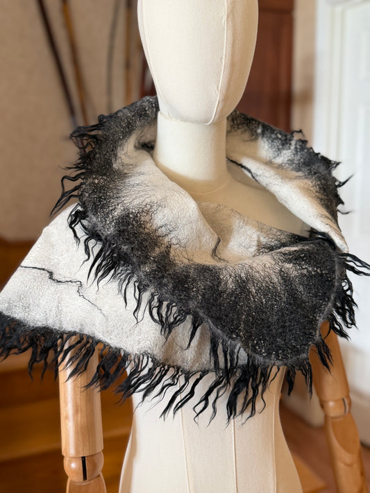 Silk merino wool scarf wrap