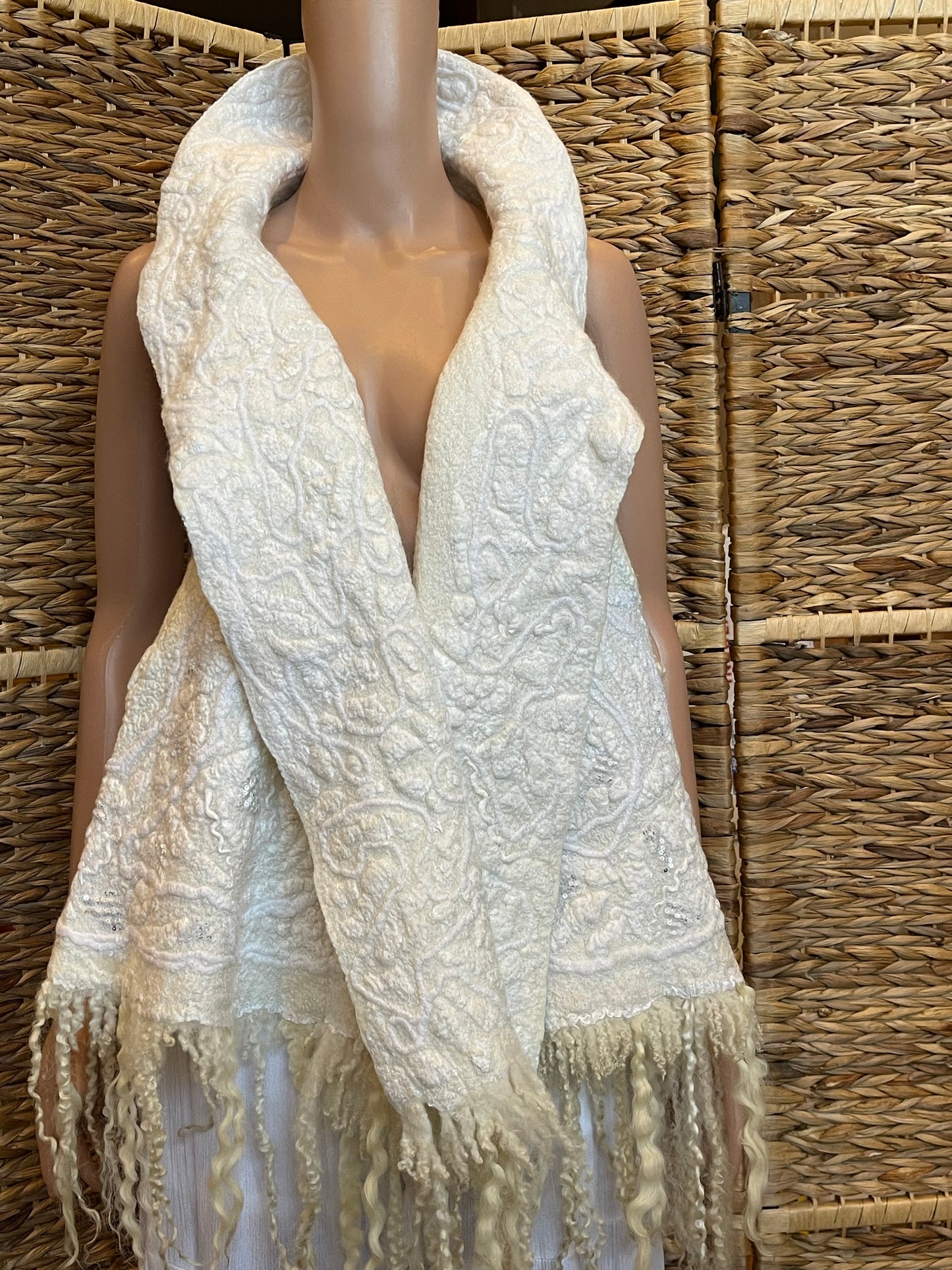 Natural Wool Silk Vest Eco-Fashion Top Handmade Nuno felt Wrap  Wearable  Eco Friendly Bohemian Style Waistcoat Top Sustainable Clothing