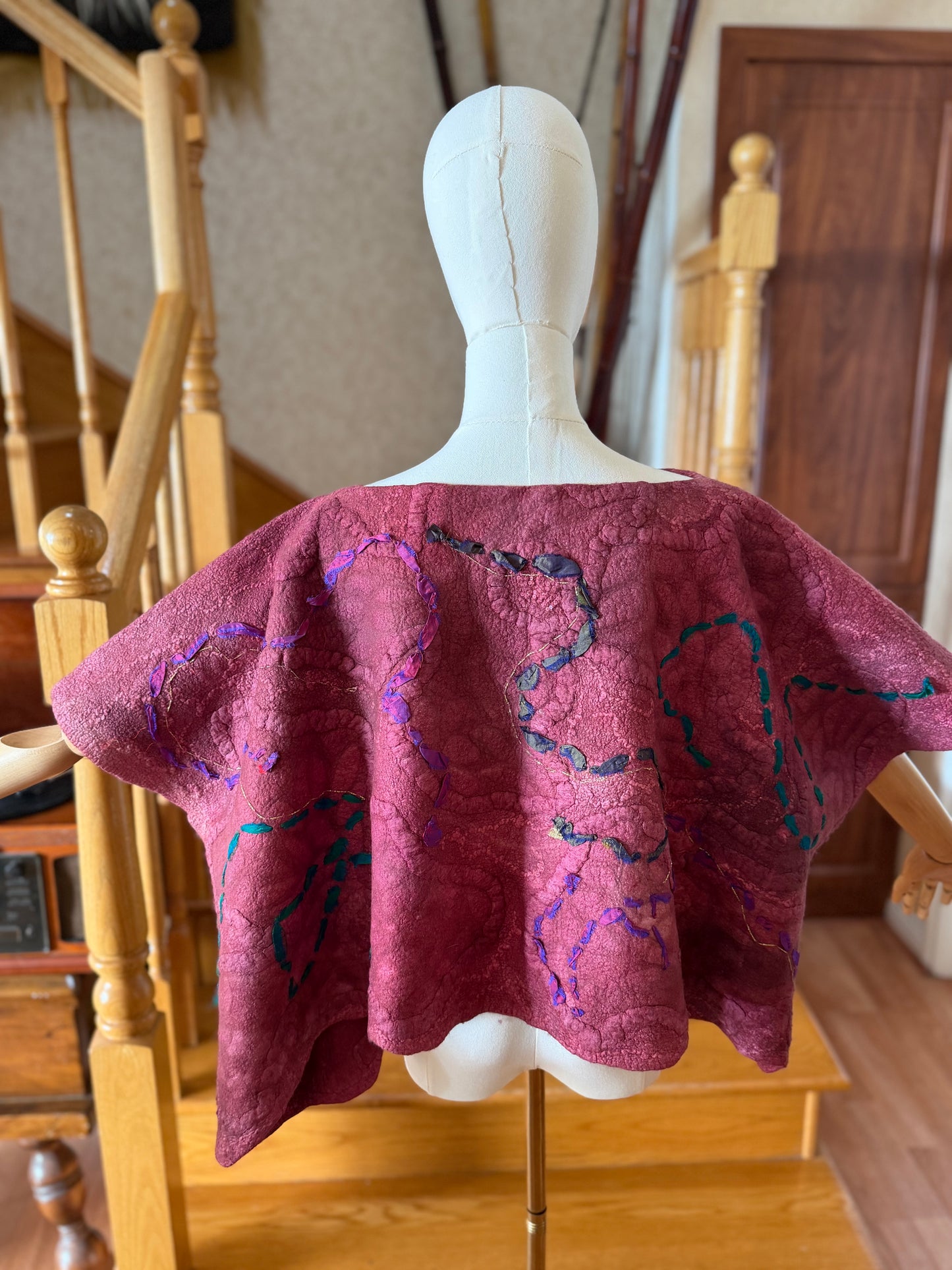 Merino wool and silk Top One Size S-XL