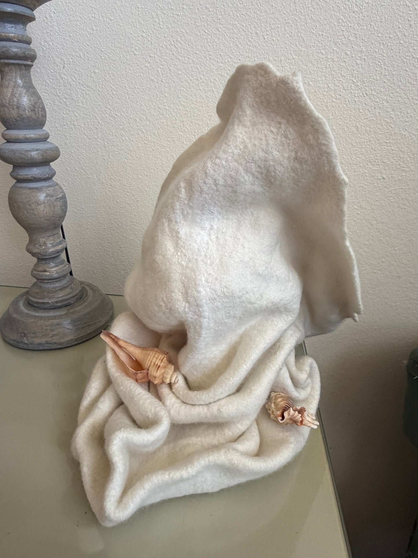 Merino wool art sculpture home decor