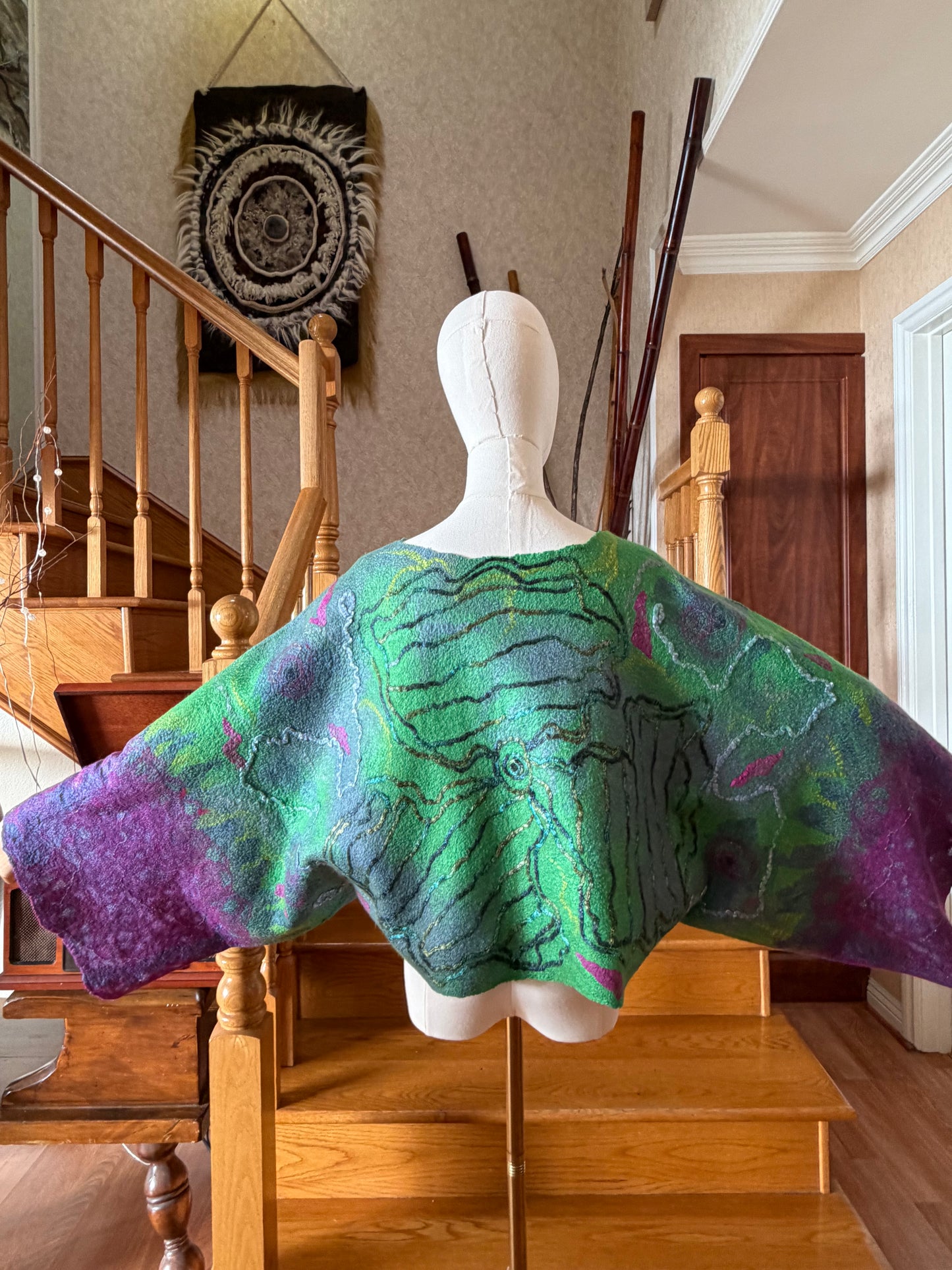 Silk/ wool top one size S-L